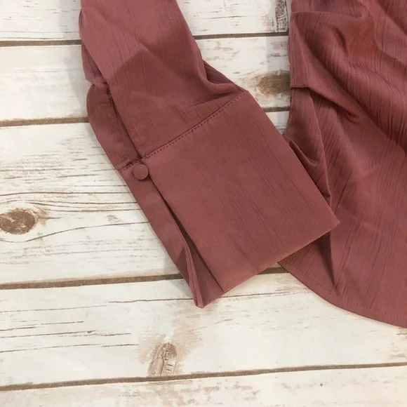 Lulumari Rose Mauve One Shoulder Top - Picture 6 of 7